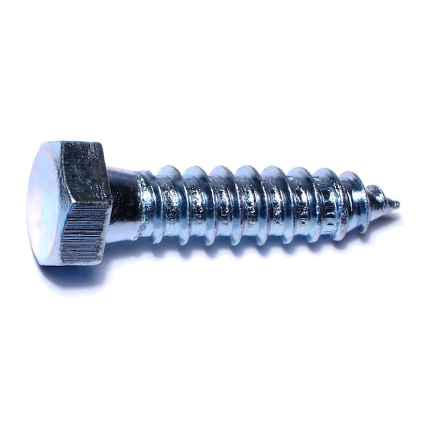 Midwest Fastener Lag Screw, 1/2 in, 2 in, Steel, Zinc Plated Hex Hex Drive, 8 PK 35062 - main